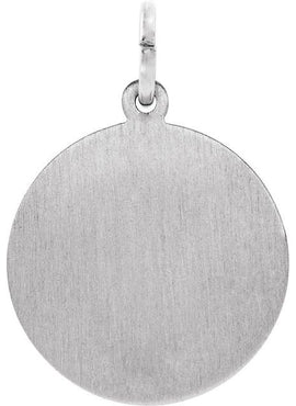 Sterling Silver 18 mm Round St. John the Evangelist Medal