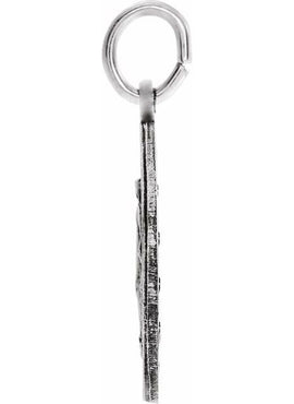Sterling Silver 12 mm Miraculous Medal 18