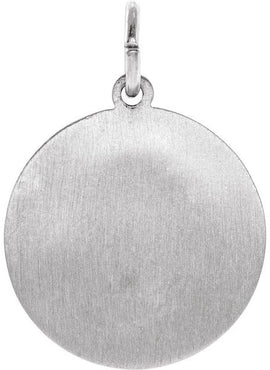 14K Yellow Gold 15 mm Round St. Joseph Medal