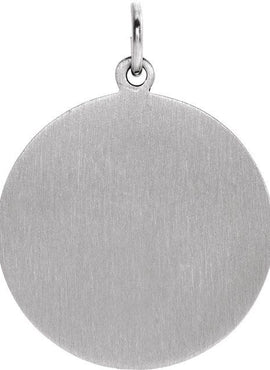 14K Yellow Gold 15 mm Round St. Joseph Medal