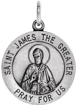 Sterling Silver 18 mm St. James Medal