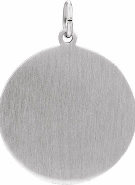 Sterling Silver St. Florian Medal Pendant