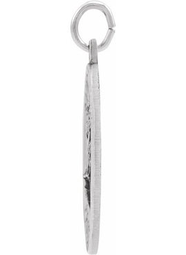 Sterling Silver St. Florian Medal Pendant
