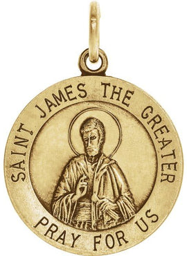 Sterling Silver 18 mm St. James Medal