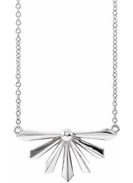 14K White Gold Star 16