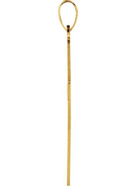14K Yellow Gold 29.4x13.8 mm Cross Pendant