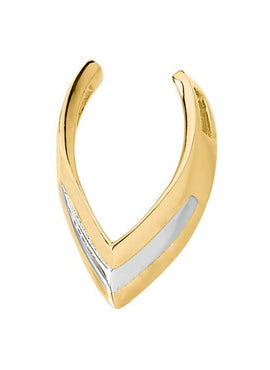 14K Yellow/White Gold Pendant Enhancer