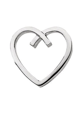 Sterling Silver Heart Slide Pendant