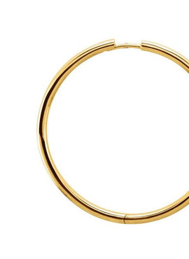 14K Rose Gold Hinged 29 mm Hoop Earrings