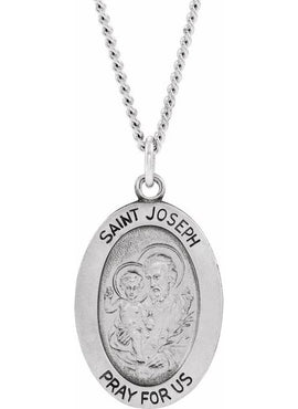 14K Yellow Gold 23.5x16 mm St. Joseph Medal