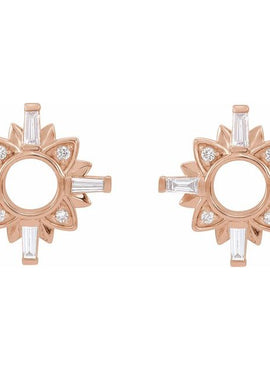 14K White Gold 1/2 CTW Natural Diamond Earrigs