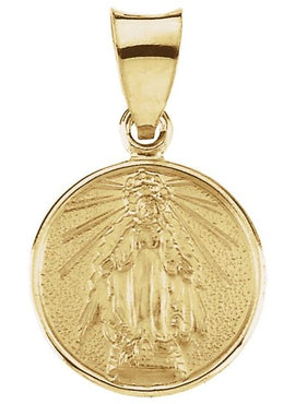 18K Yellow Gold 25 mm Miraculous Medal