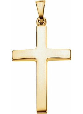 14K Rose Gold Cross Pendant