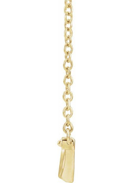 14K White Gold Vintage-Inspired Bar 16