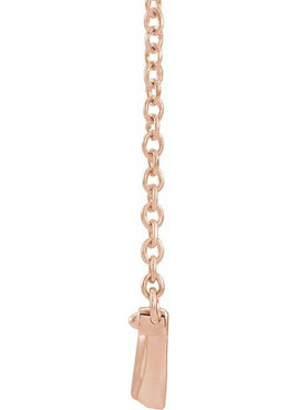 14K White Gold Vintage-Inspired Bar 16