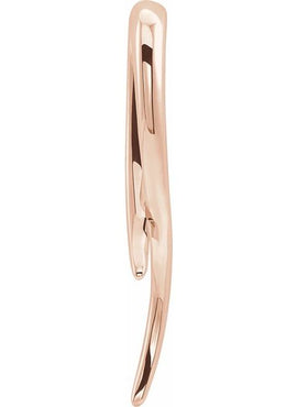 14K White Gold Freeform Pendant