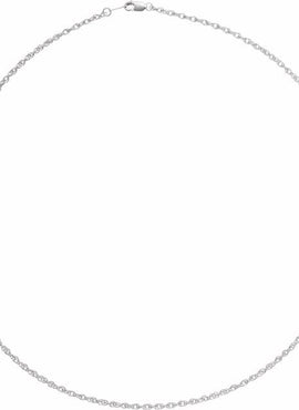 10K White Gold 2 mm Rope 16