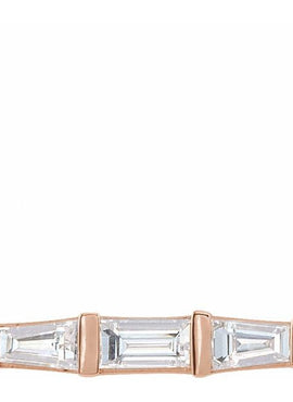 14K White Gold 1/8 CTW Natural Diamond Bar 16