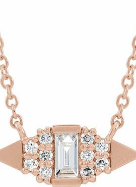 14K White Gold 1/6 CTW Natural Diamond Geometric 16
