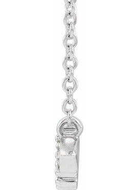 14K White Gold 1/6 CTW Natural Diamond Geometric 16