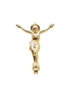 14K Yellow Gold 23x17 mm Crucifix Pendant