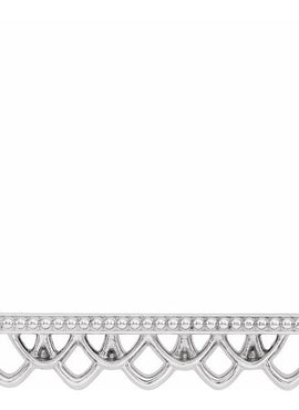 14K White Gold Vintage-Inspired Bar 16