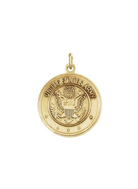 Sterling Silver Reversible St. Christopher/U.S. Army Medal