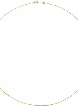 14K Yellow Gold-Filled .85 mm Adjustable Box 16-22