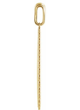 14K White Gold Trust in The Lord Pendant