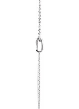 14K White Gold Trust in The Lord Pendant