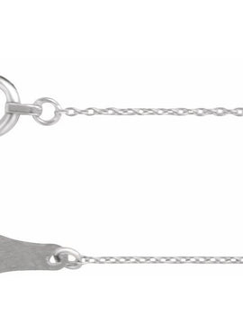 10K White Gold .8 mm Cable Chain by the Inch