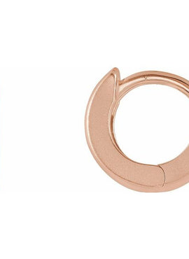 14K Yellow Gold 9.5 mm Hinged Hoop Earring