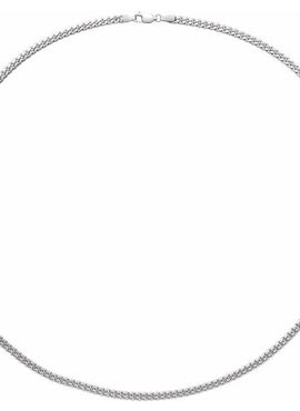 Sterling Silver 3.5 mm Cuban Link Curb 18