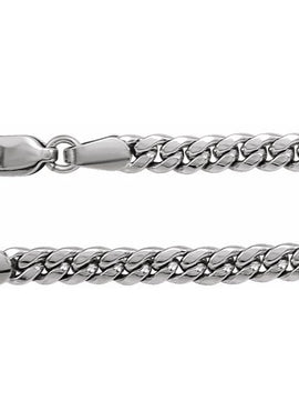 Sterling Silver 3.5 mm Cuban Link Curb 18