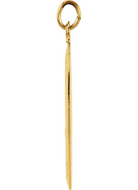14K Yellow Gold 23.5x16 mm St. Joseph Medal