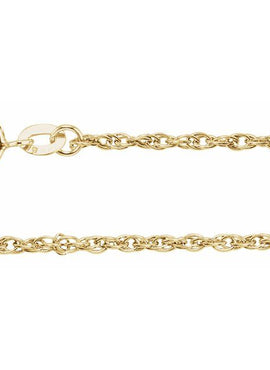 Sterling Silver 1.5 mm Rope Chain by the Inch