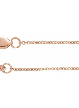 18K Yellow Gold 1 mm Cable 18