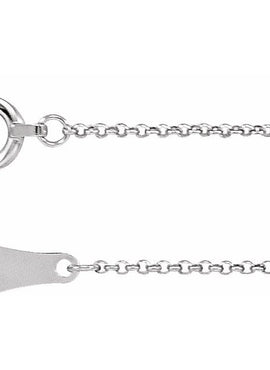 18K Yellow Gold 1 mm Rolo Chain by the Inch