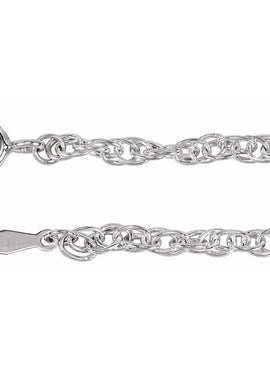 Sterling Silver 2.5 mm Rope 7