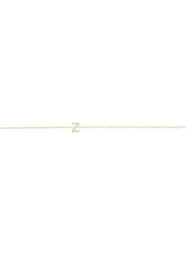 14K White Gold 1/10 CTW Natural Diamond Initial A 6-7