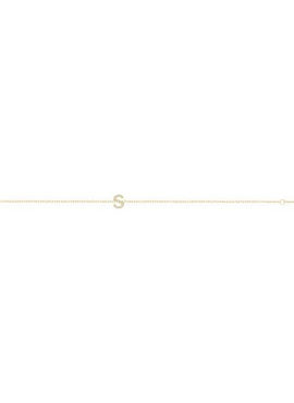 14K White Gold 1/10 CTW Natural Diamond Initial A 6-7