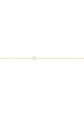 14K White Gold 1/10 CTW Natural Diamond Initial A 6-7