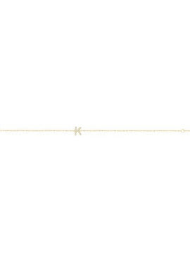 14K White Gold 1/10 CTW Natural Diamond Initial A 6-7
