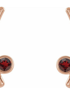 14K Yellow Gold Natural White Sapphire Ear Climbers