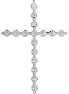 14K Rose Gold 1/5 CTW Natural Diamond Cross Pendant