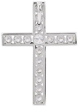 14K Rose Gold 1/3 CTW Natural Diamond Cross Pendant