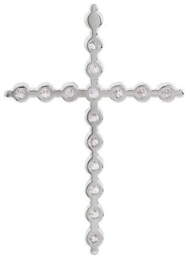 14K Rose Gold 1/5 CTW Natural Diamond Cross Pendant