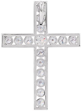 14K Rose Gold 1/3 CTW Natural Diamond Cross Pendant