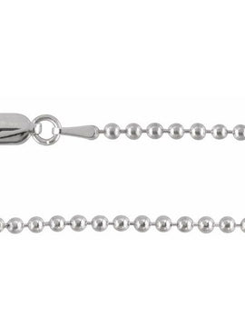 Sterling Silver 2 mm Hollow Bead 16