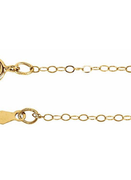14K Yellow Gold 1 mm Flat Cable 16